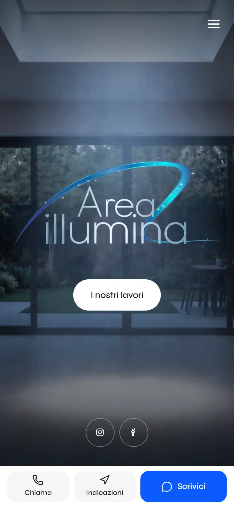 Il sito Area Illumina su smartphone